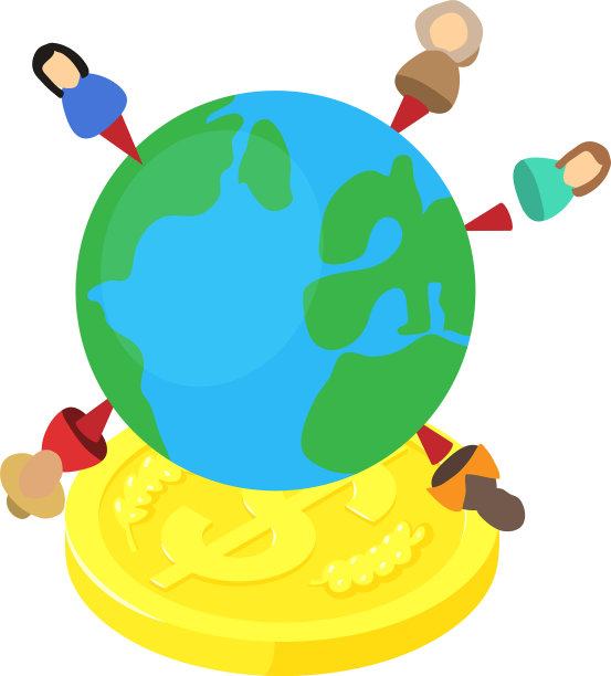 世界贸易图标等距风格图片下载