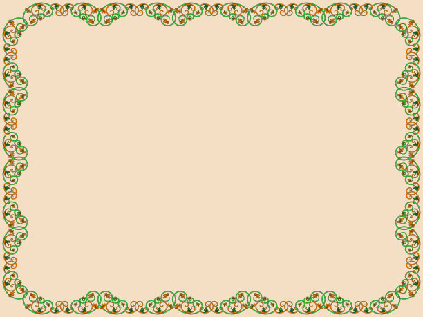 带有花卉元素的框架图片下载