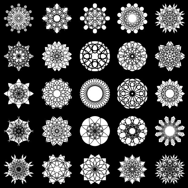 放25片雪花图片下载