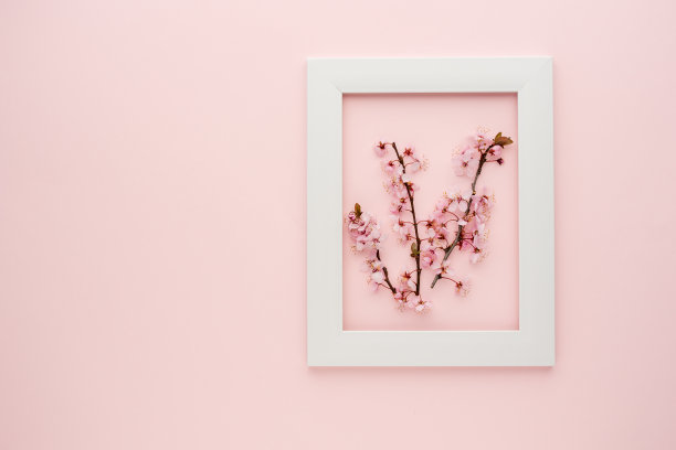 白色的木框架图片下载