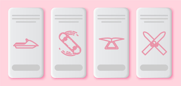 Set line jet ski skateboard trick hang滑翔机图片下载