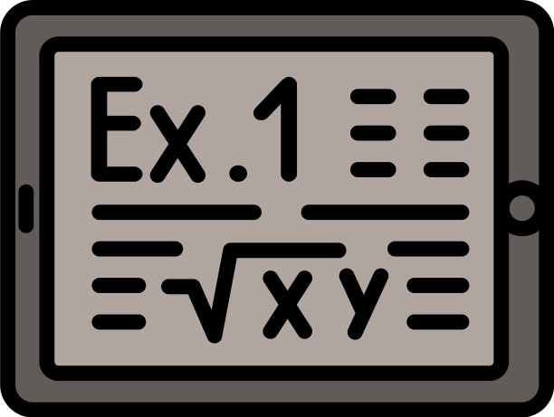 学校平板电脑图标轮廓风格图片下载