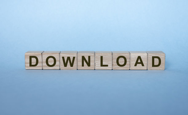 下载文字写在木方在浅蓝色的背景图片下载