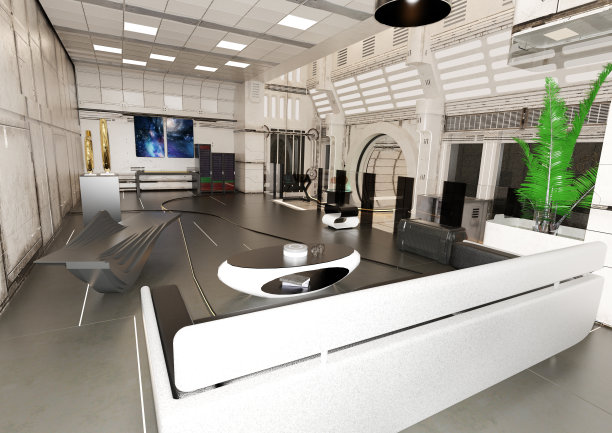 三维插图宇宙飞船图片下载