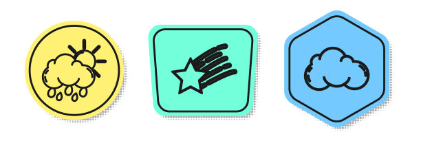 线云与雨和太阳落星和图片下载