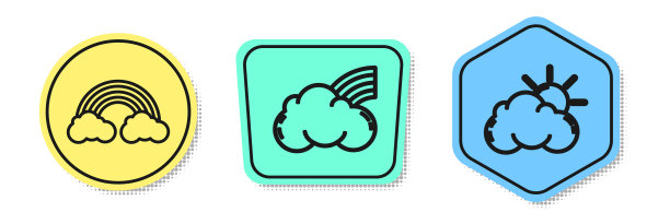 把彩虹和云彩连在一起，彩虹和云彩连在一起图片下载