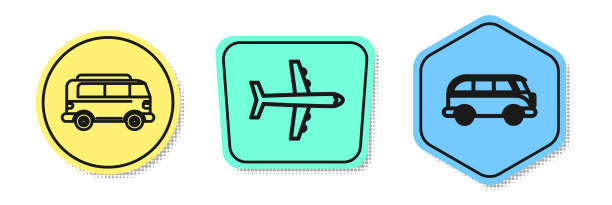 摆线复古小货车飞机和复古小货车图片下载