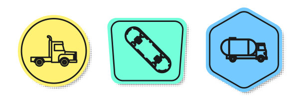 定线运送货车滑板车图片下载