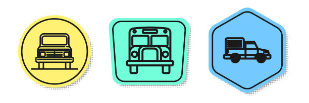 设线车、校车、货运卡车图片下载