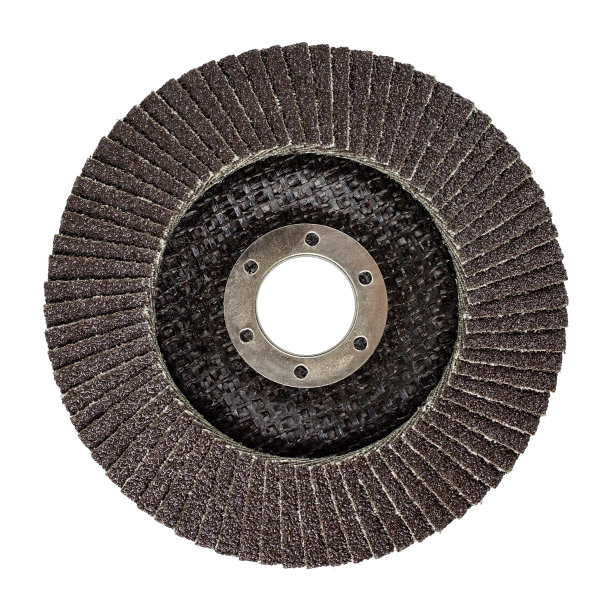 木磨平瓣瓣用于角磨机磨床。孤立在白色背景没有阴影图片下载