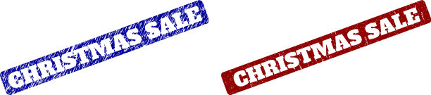 圣诞特卖红蓝圆角矩形图片下载