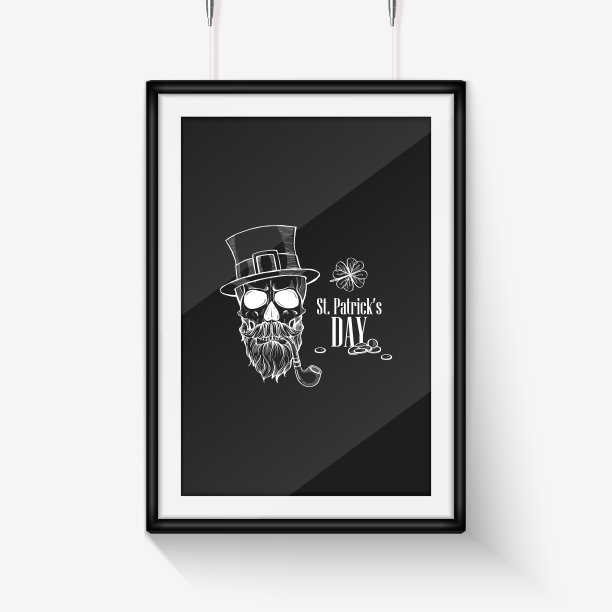 圣帕特里克节的素描图片下载