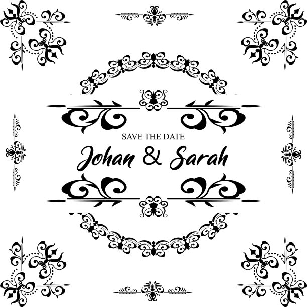 经典的装饰框架复古边框设置溢价图片下载