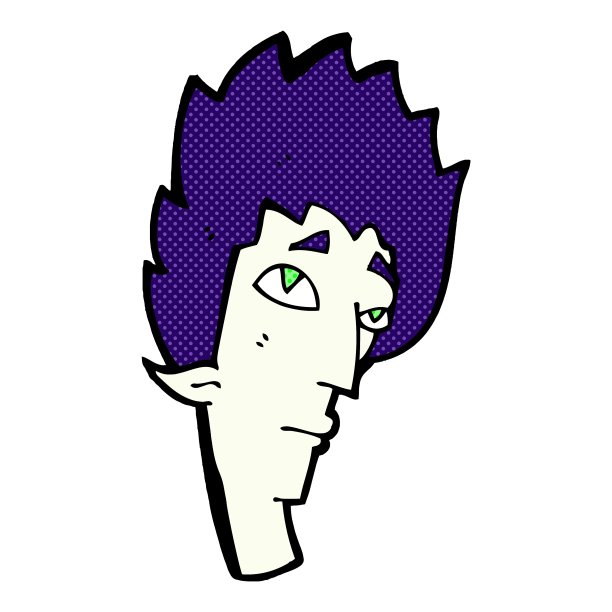 卡通吸血鬼头图片下载