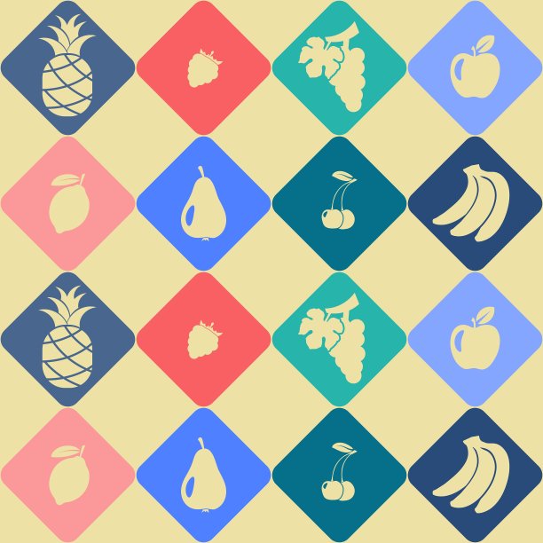 无缝的水果背景图片下载