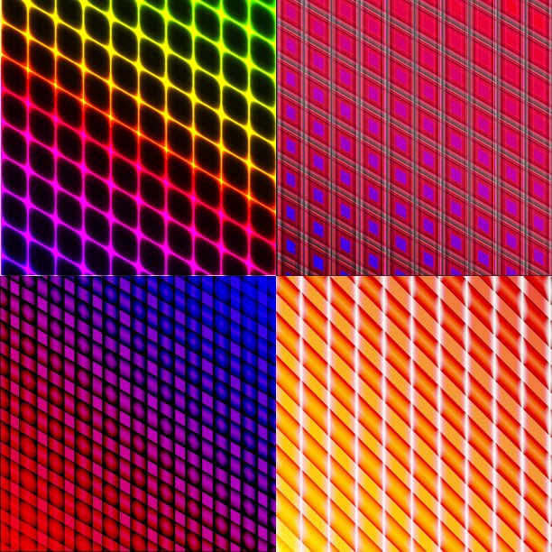 一套程式化的抽象背景发光线图片下载