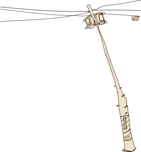 一个电线杆图片下载