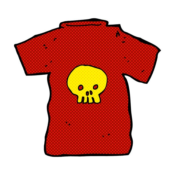 卡通骷髅t恤图片下载