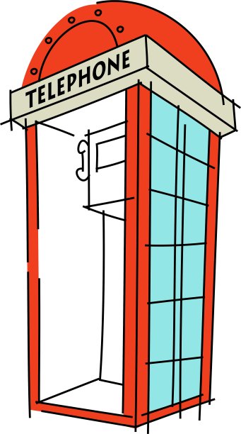 图标电话亭图片下载