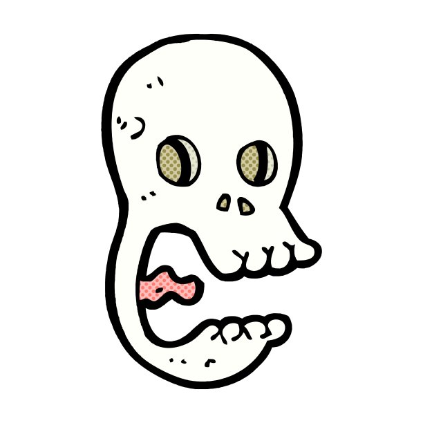 滑稽的卡通骷髅图片下载