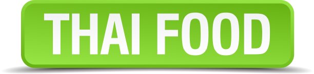 泰国菜绿色3d逼真的广场孤立图片下载