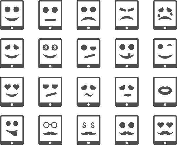 情感移动平板电脑图标图片下载