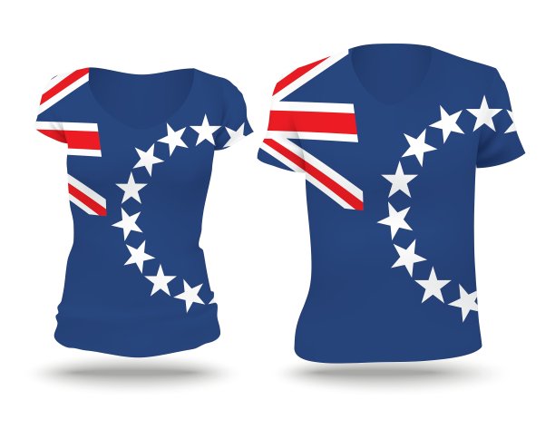 库克群岛国旗衬衫设计图片下载