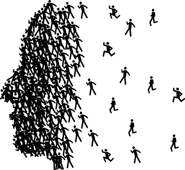 男子面部轮廓形状图片下载