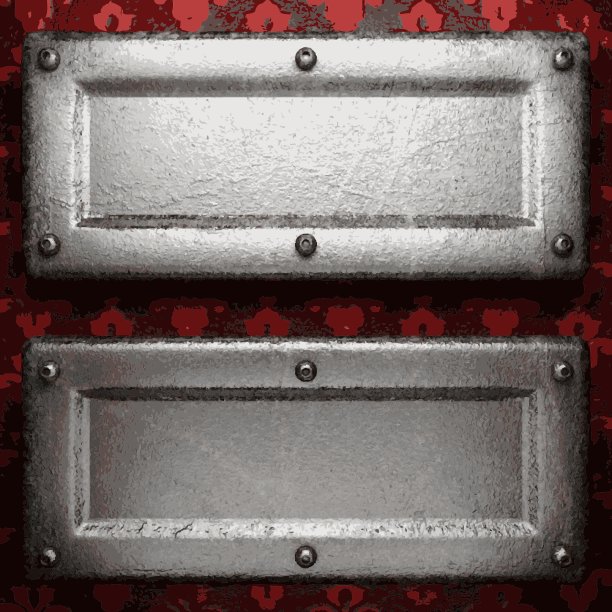 红色背景上的金属图片下载