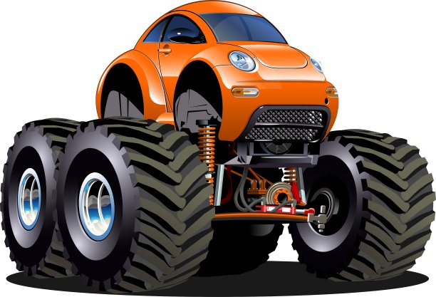 卡通怪物卡车图片下载