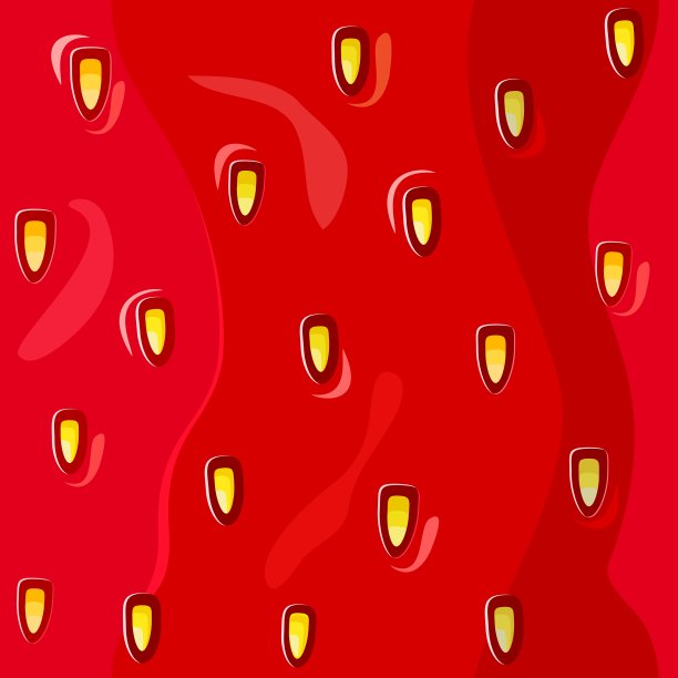 无缝的草莓图案图片下载