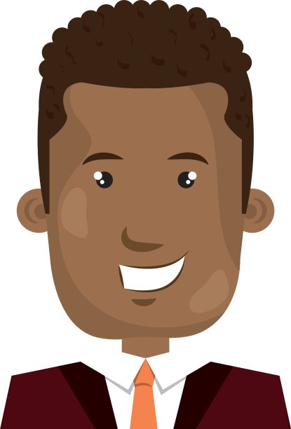 商人与西装孤立的图标图片下载