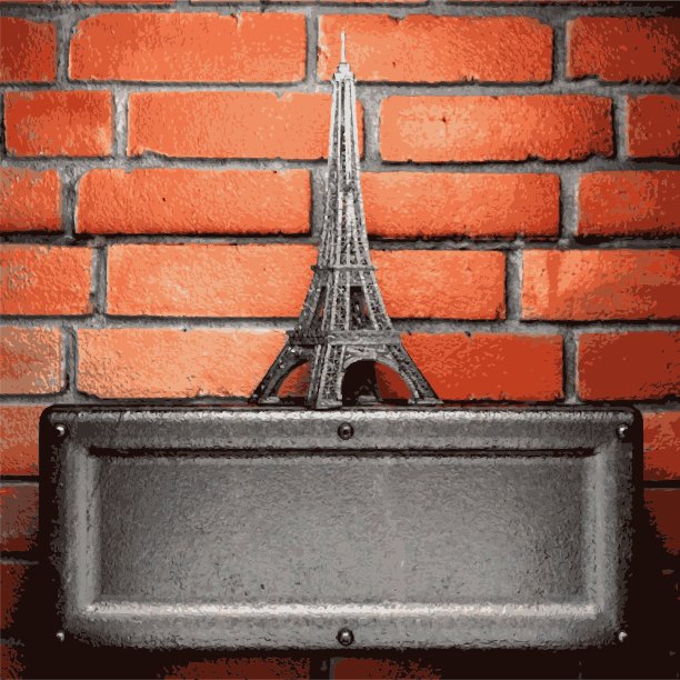 金属和砖块背景图片下载