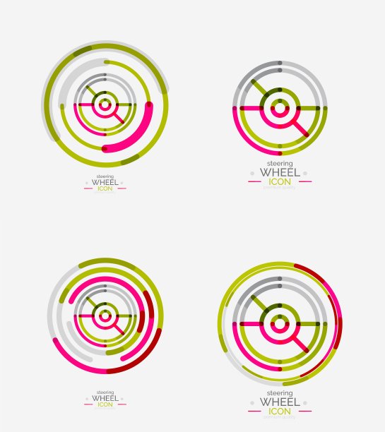 汽车方向盘图标图片下载