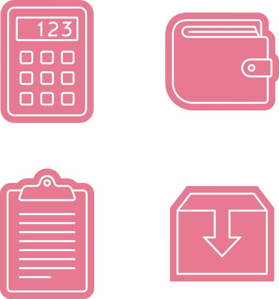 通用贴纸图标集图片下载