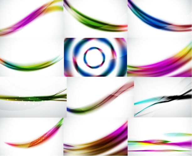 抽象背景设置模糊波模板图片下载