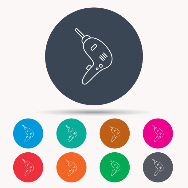 电钻工具图标电钻标志图片下载