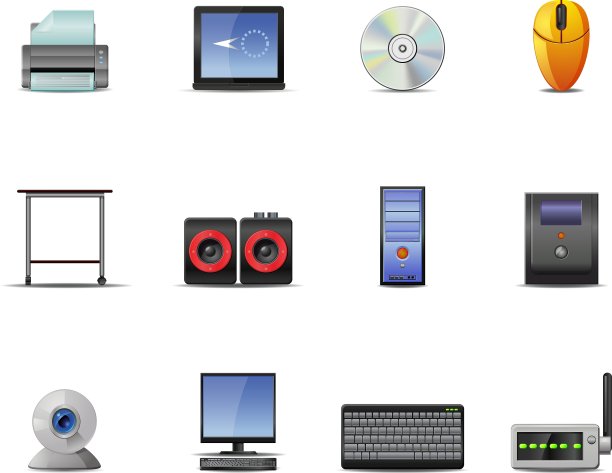 技术和网络图标集图片下载