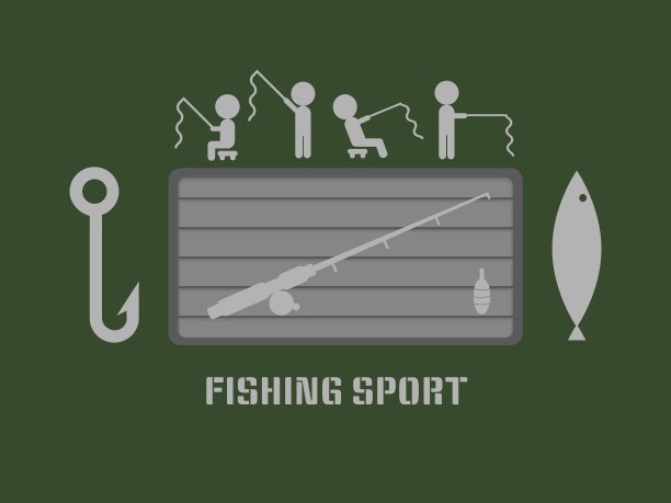 钓鱼俱乐部徽章图片下载