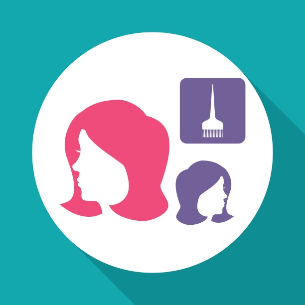 理发店的护发理念孤立图片下载