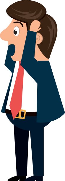 商人卡通孤立图标设计图片下载