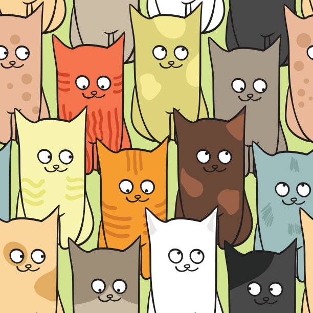 有趣的猫模式图片下载