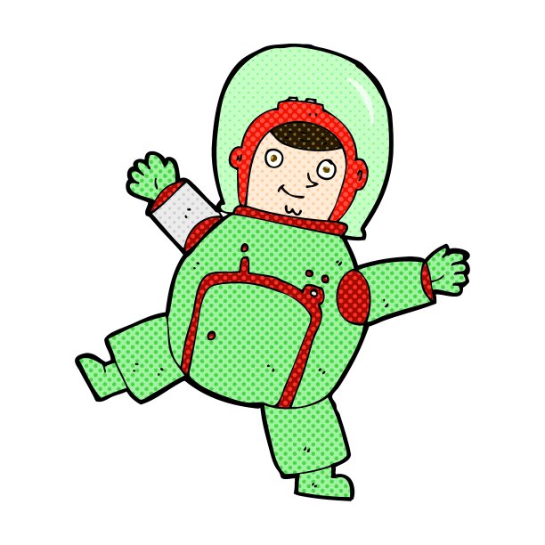 漫画卡通宇航员图片下载