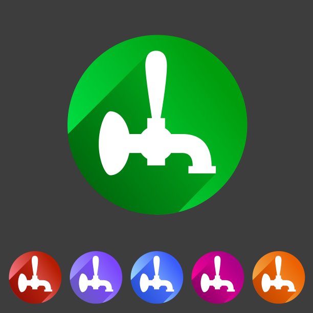 啤酒龙头图标平面网页标志标志标志标签图片下载