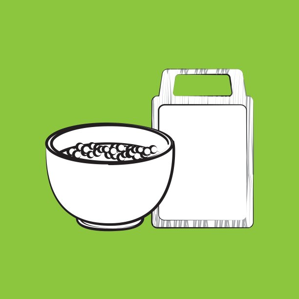 厨房设计用品图标白色背景图片下载