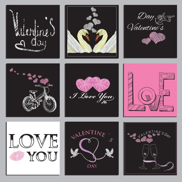 把情人节卡片图片下载