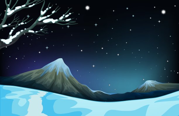 冬天的自然景色图片下载