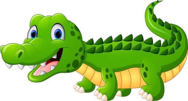 卡通鳄鱼图片下载