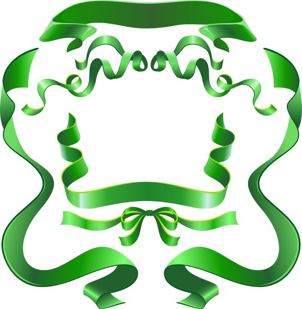 设置绿丝带图片下载