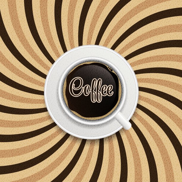 咖啡抽象催眠背景图片下载